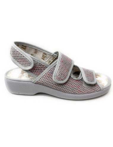 3 Velcros Gris
