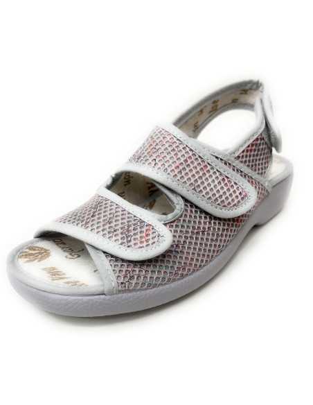 3 Velcros Gris