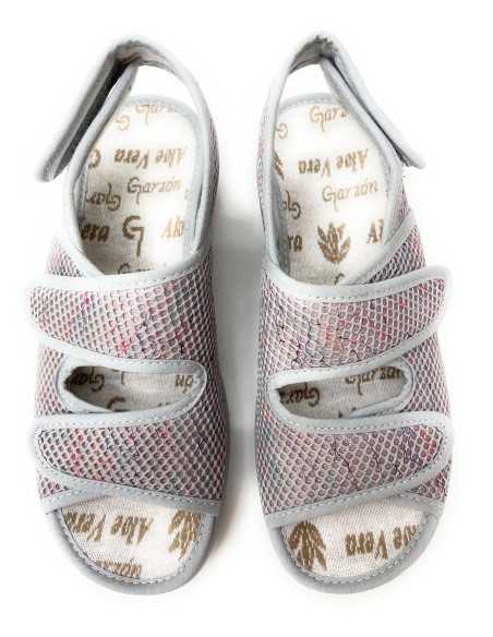 3 Velcros Gris