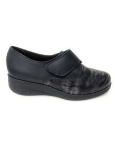 Zapato Piel Licra Velcro