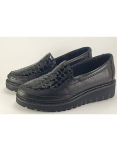 Erase Zapato Negro Piel